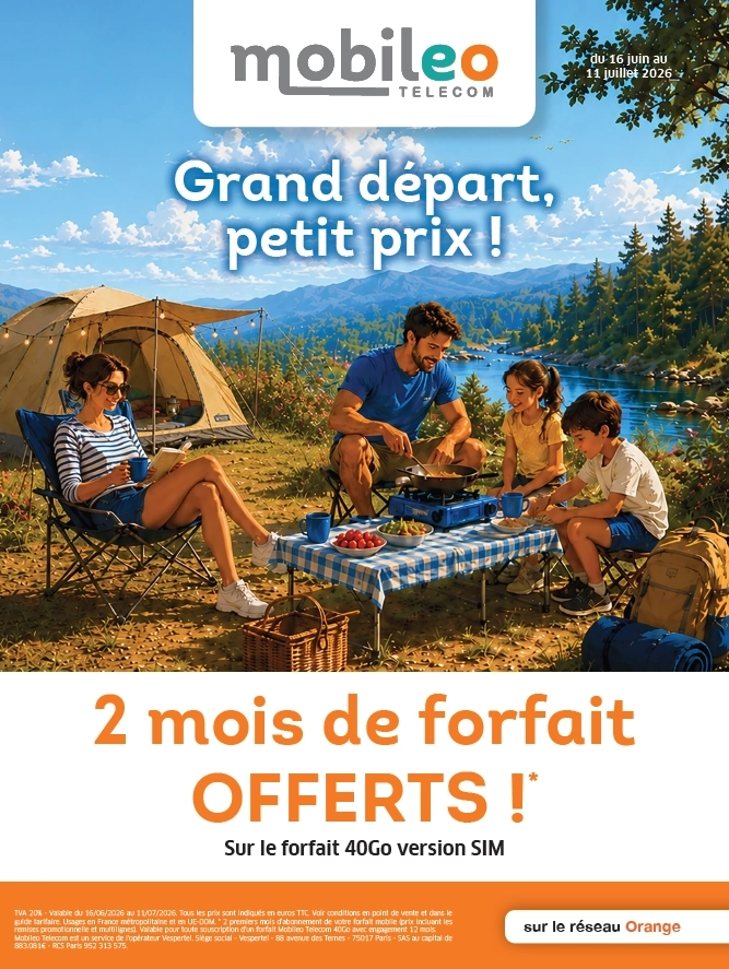 Nos forfaits de l'été